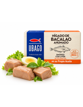 UBAGO – Uzená tresčí játra ve vlastním oleji