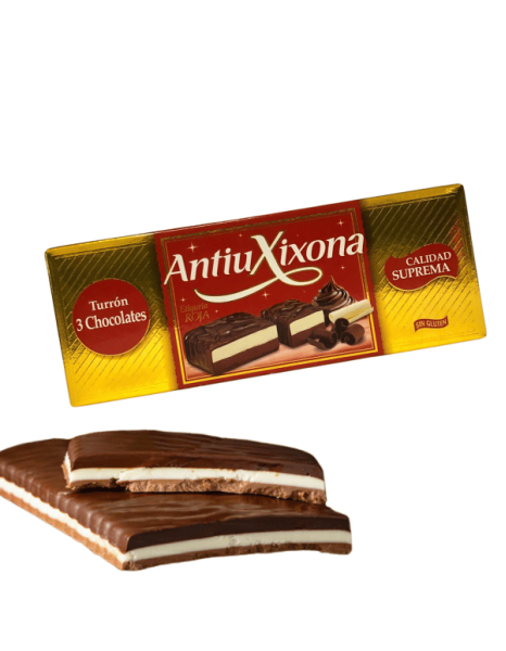 Antiu Xixona –  čokoládový turrón ze tří druhů čokolády