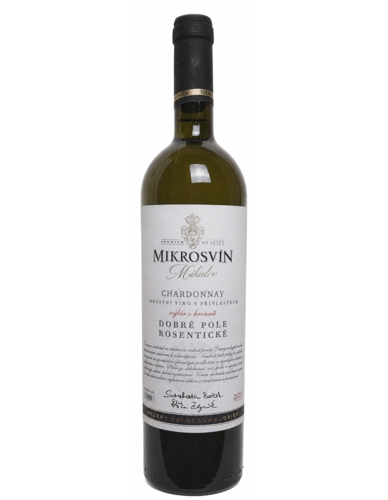 Vinařství Mikrosvín Mikulov Chardonnay - Dobré Pole, Rosentické Tradicionel Line