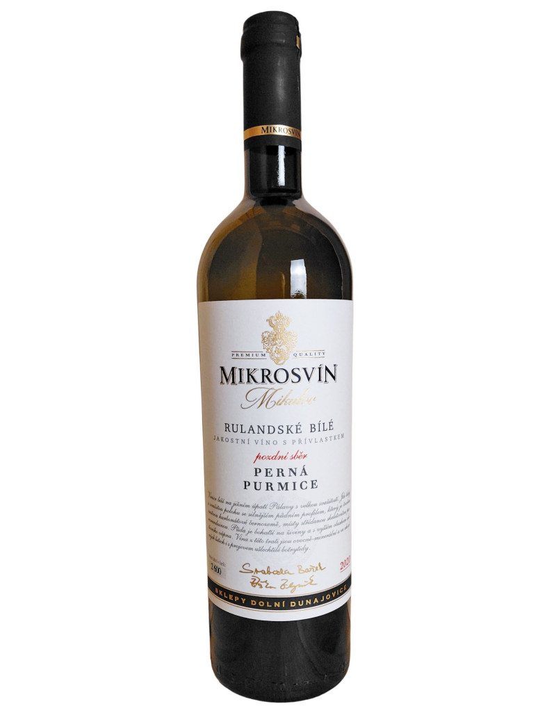 Vinařství Mikrosvín Mikulov Rulandské bílé - Tradicionel Line, Perná, Purmice