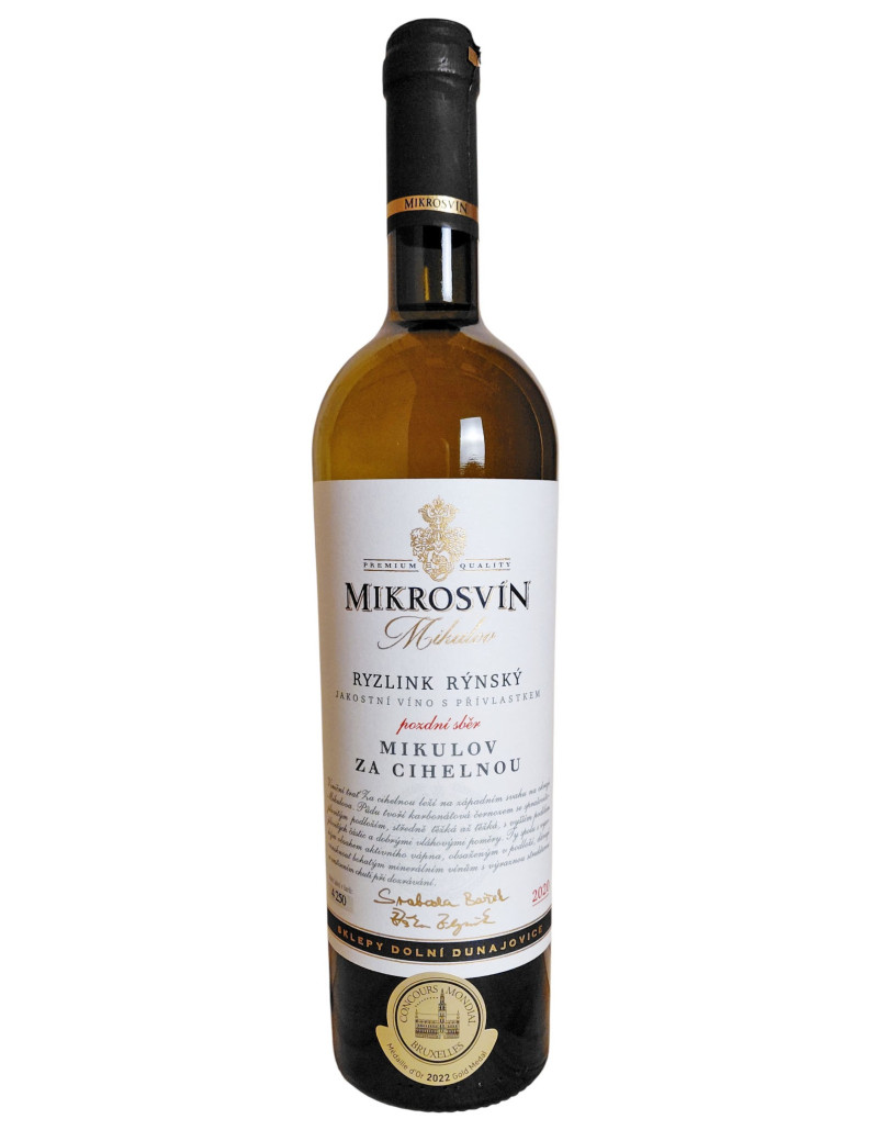 Vinařství Mikrosvín Mikulov Ryzlink rýnský -Tradicionel Line