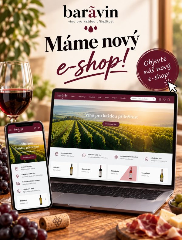 🍷✨ NOVÝ KABÁT, STEJNÁ VÁŠEŇ PRO VÍNO! ✨🍷 Máme pro vás skvělou novinku! 🎉 Náš BARAVIN má nový e-shop! A my máme obrovsko…